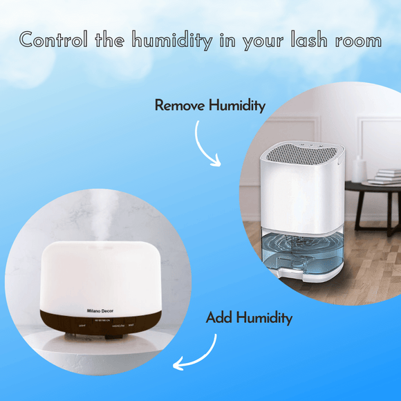Control the humidity in your lash room