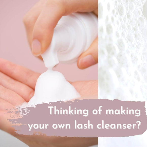 Thinking of making your own lash cleanser?