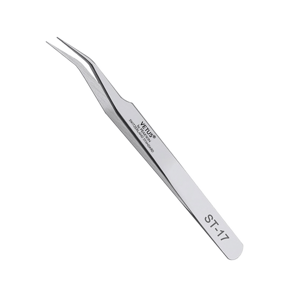 VETUS ST-17 High Quality Steel Tweezers Curved