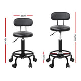Salon Stool Swivel Chairs with Back Support